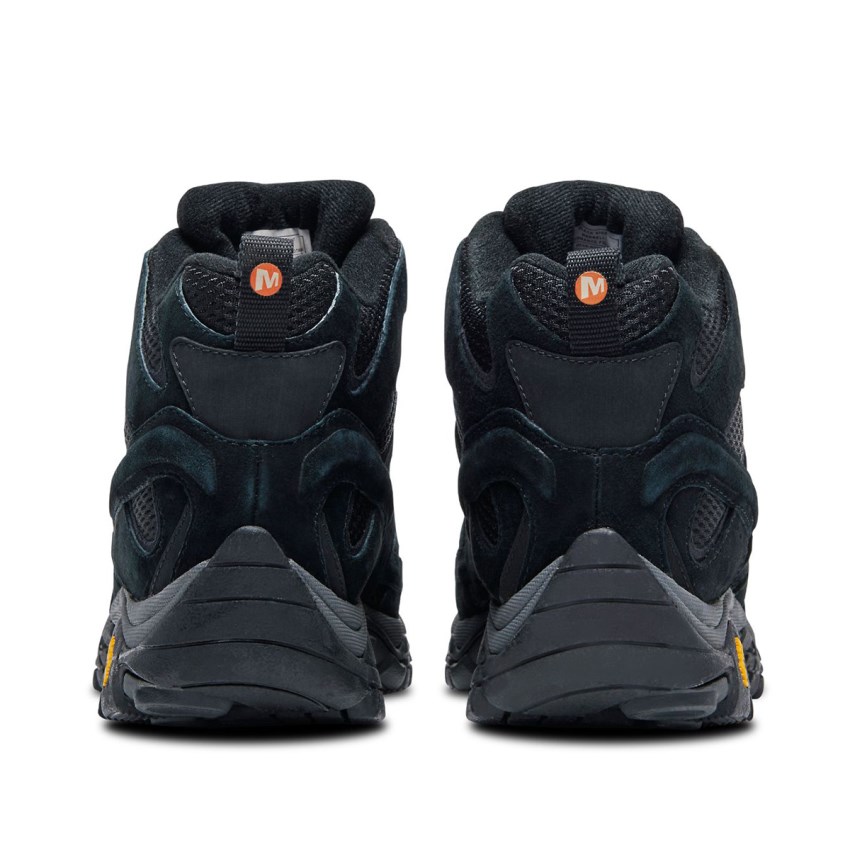 Chaussures Randonnée Merrell Moab 2 Mid Ventilator Noir Homme | R.X.PVMM